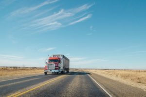 semi truck on highway