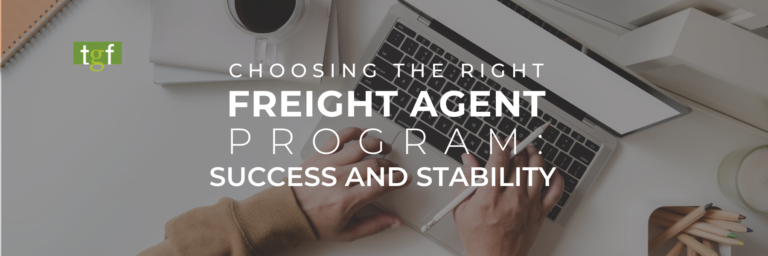 Freight Agent Program Success and Stability