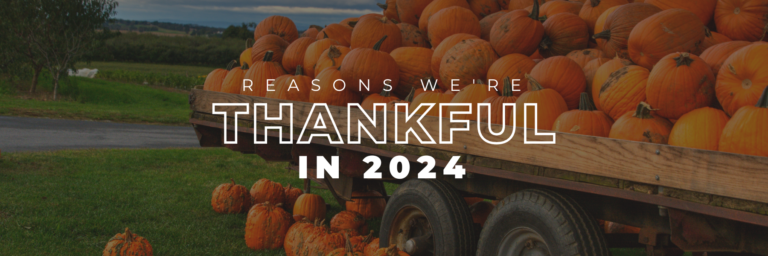 What we're thankful for in 2024